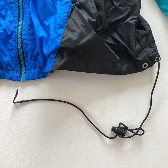 Vintage Nike blue and white Men’s L nylon windbreaker - Picture 4 of 5